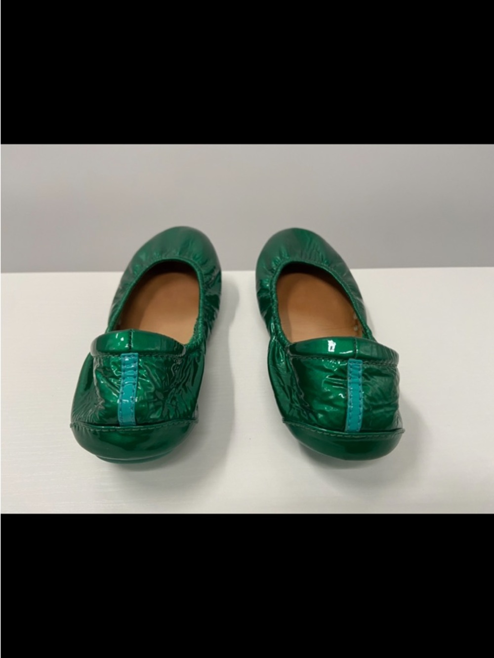 Tieks Emerald Patent Leather Ballet Flats Gavrieli Slip On Shoes Green Women 6 - Picture 10 of 16